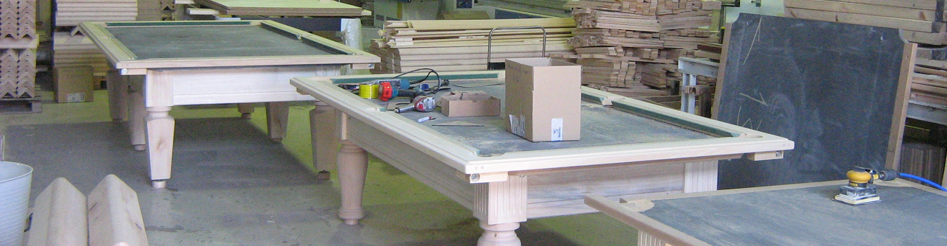 Fábrica El Billar — fabricación de billares en madera maciza desde 1985